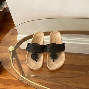 Jack Rogers leather thong